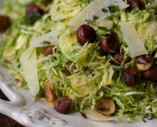 Warm Brussels Sprout Slaw