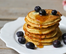 Almond Flour Blueberry Pancakes